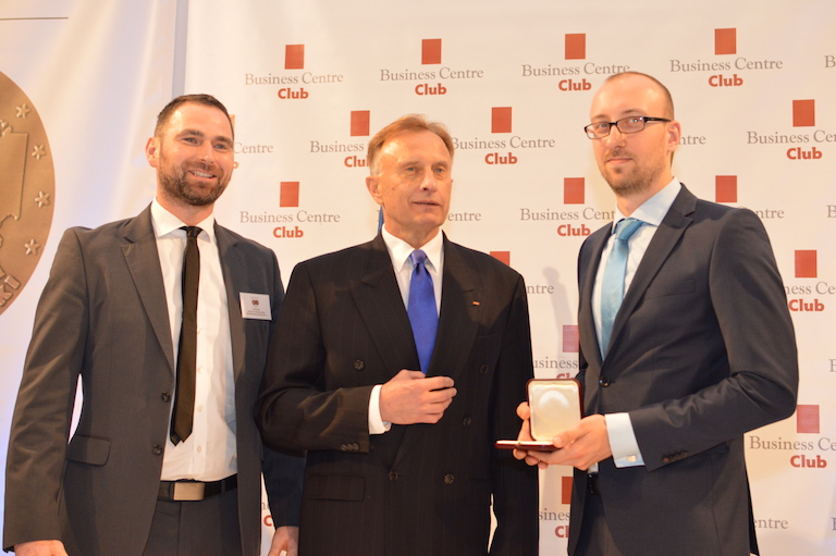 Na zdj. od lewej: Krzysztof Jaciw, Marek Goliszewski (Prezes BCC), Paweł Jaczewski.